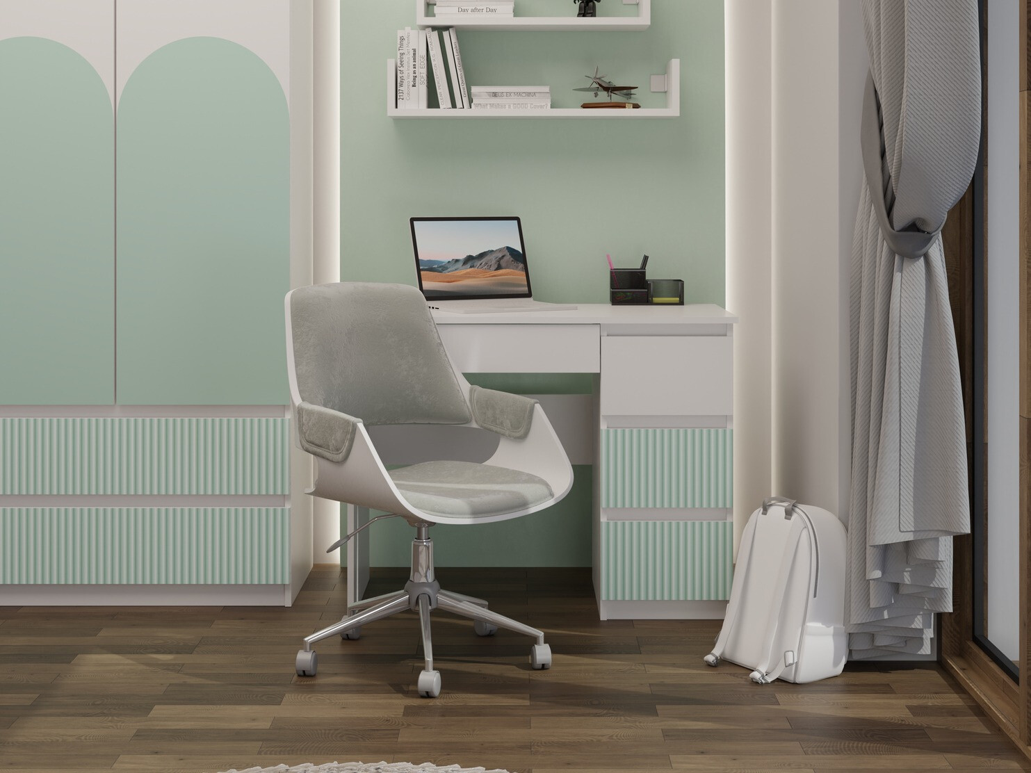 Письменный cтол Mortore 104 (Светло-мятный)