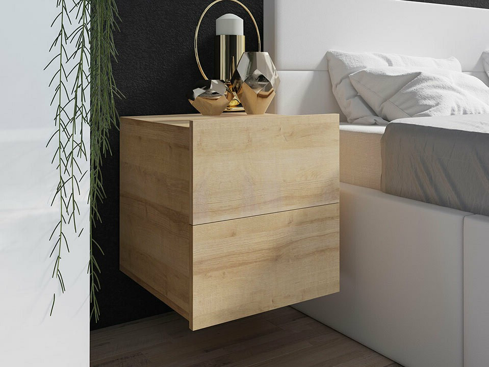 Прикроватная тумбочка Tivdalu 127 (Золотистый дуб)