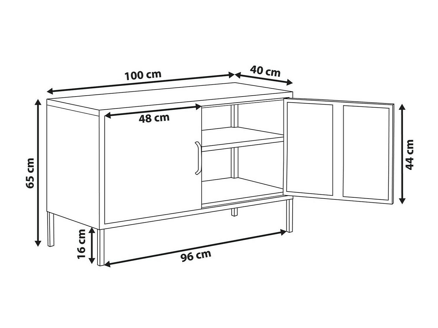 Шкафчик Sovelu 105 (Красный)