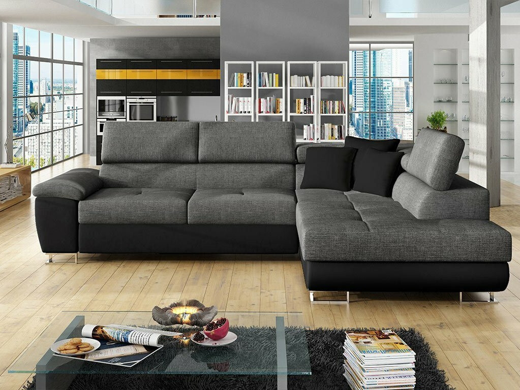Stūra dīvāns Comfivo Ruta III (Soft 011 + Lux 06)