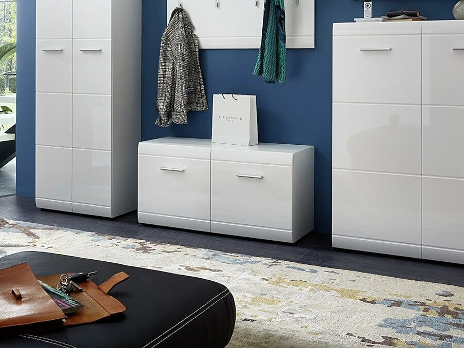 Тумба для обуви Livromu 106 (Глянцевый белый)