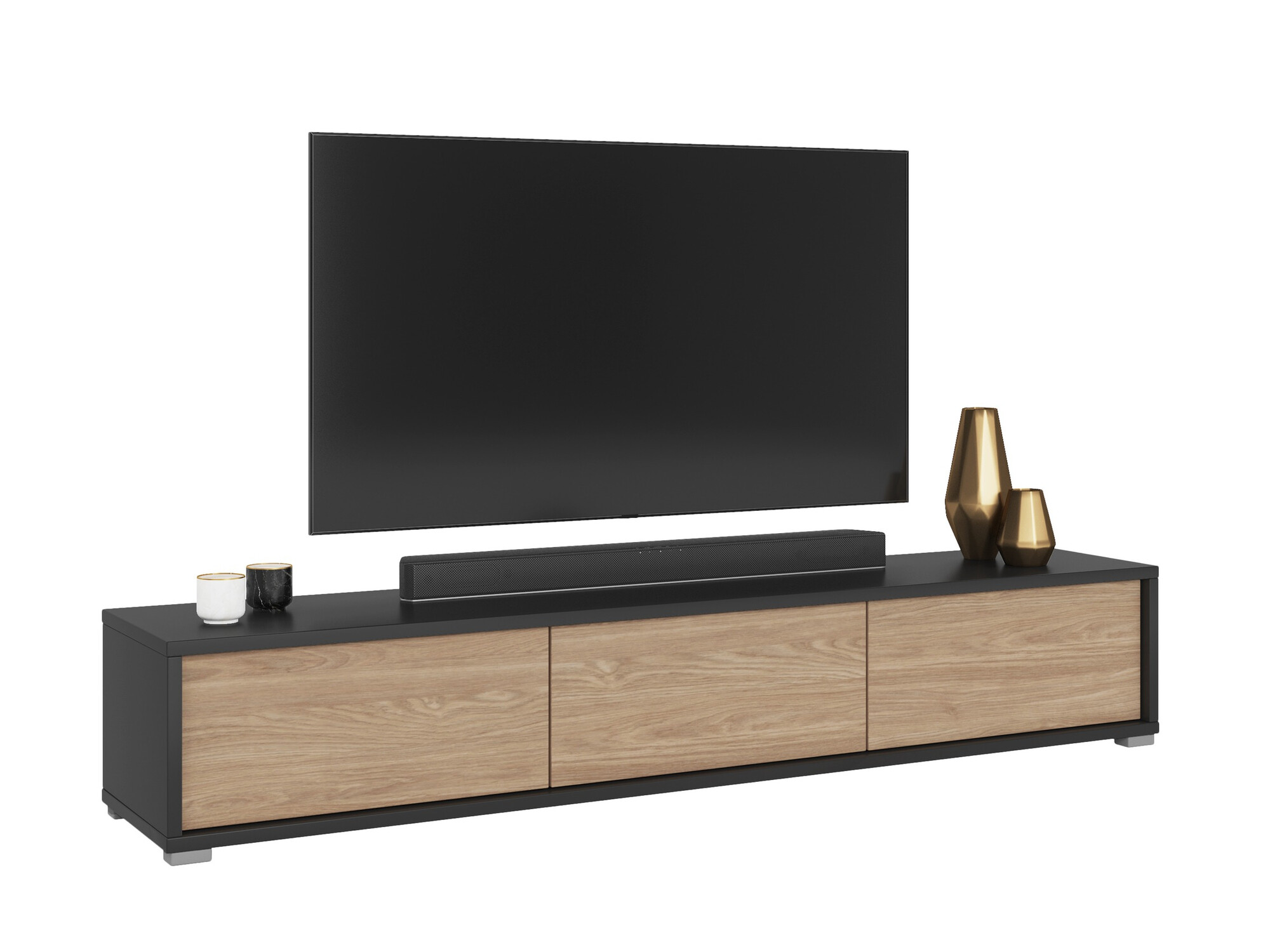 TV galds Austin 324 (Antracīts + Ozols)