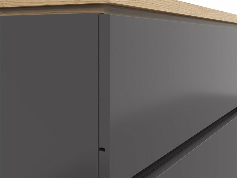 ТВ тумба Cirfelo 100 (Графит + Artisan дуб)