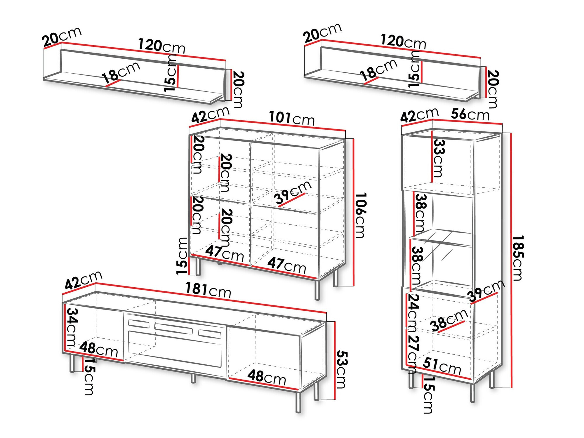 Viesistabas komplekts Studium III