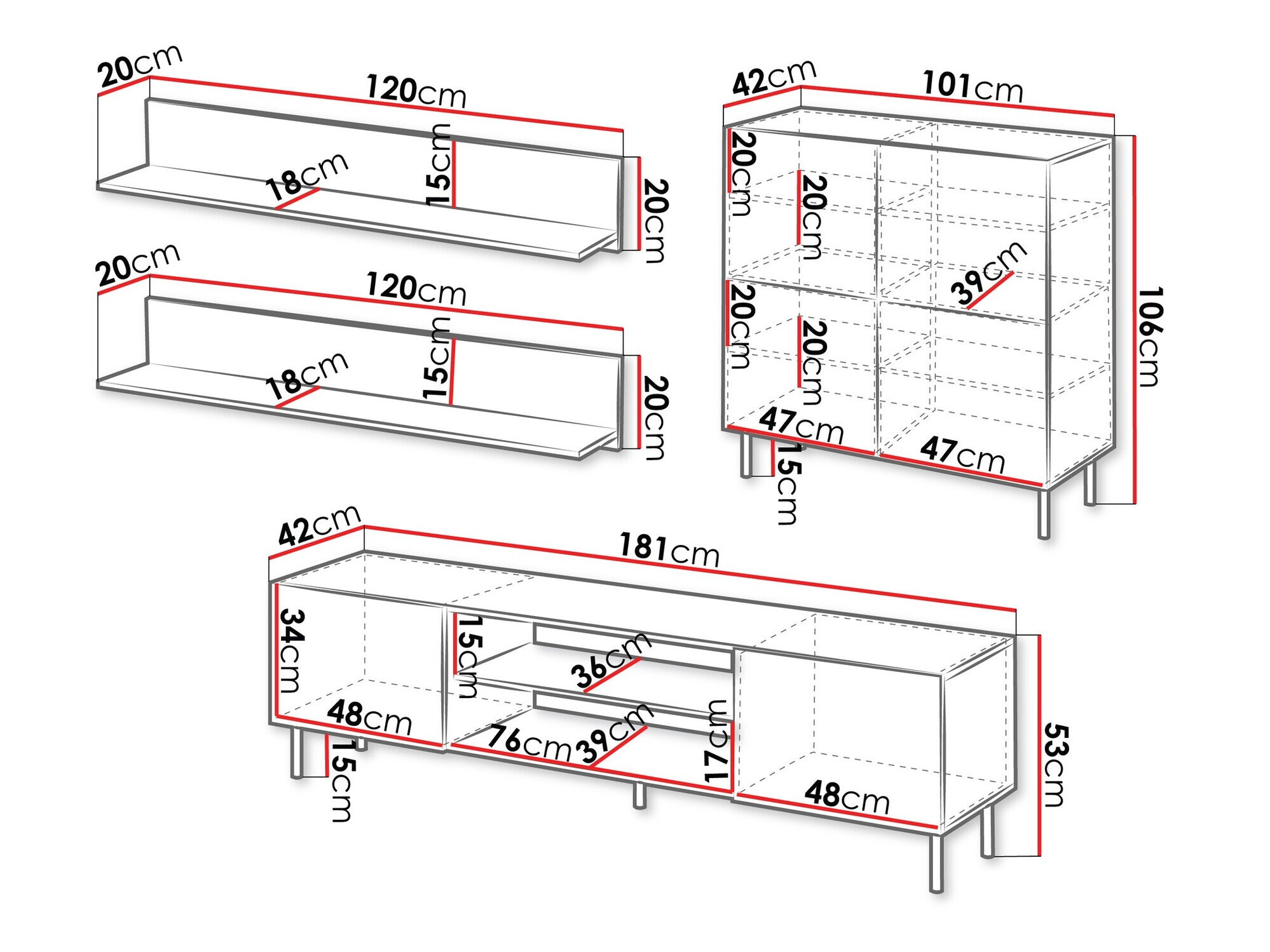 Viesistabas komplekts Studium IV
