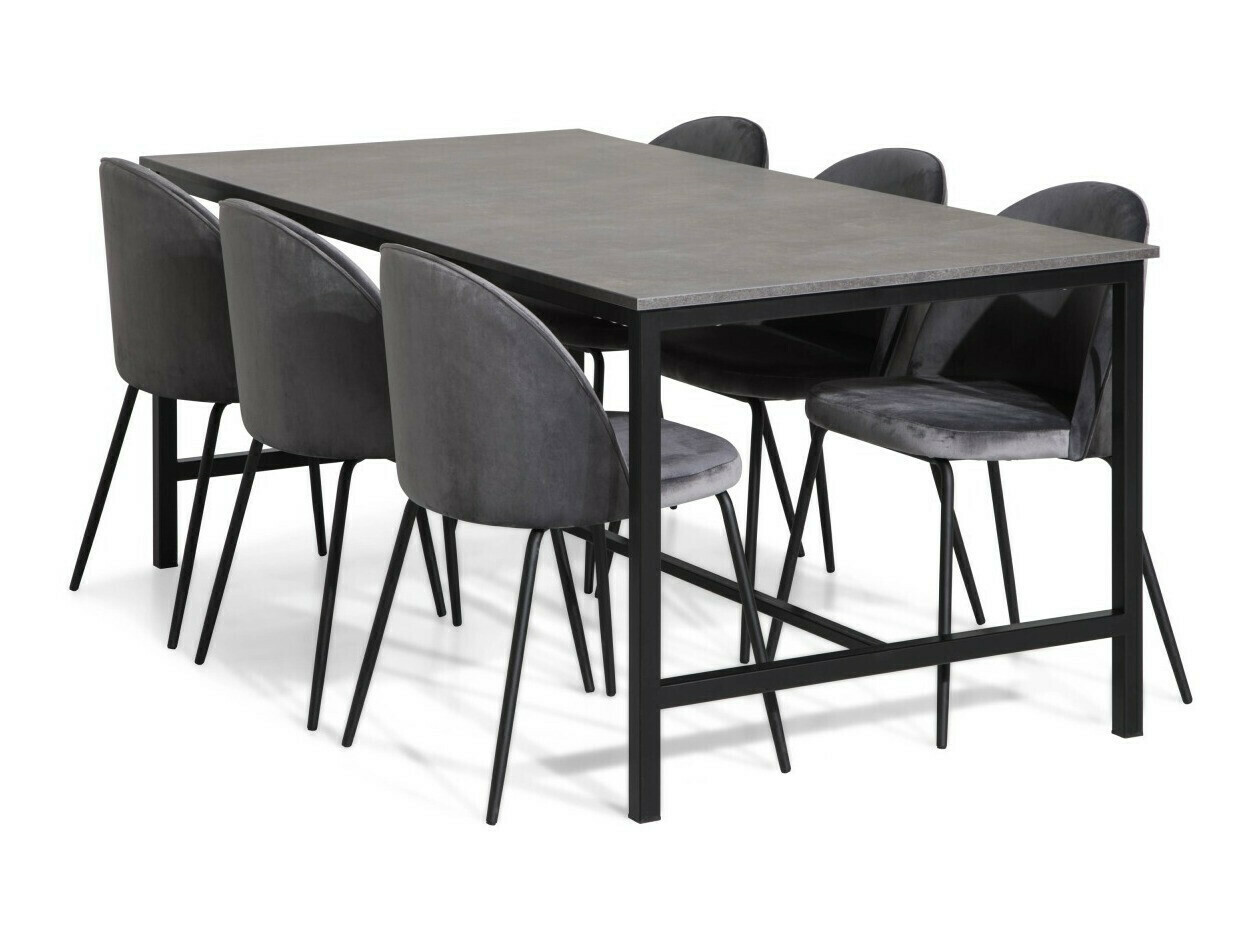 Krēsls Charleston 121 (Pelēks + Melns)