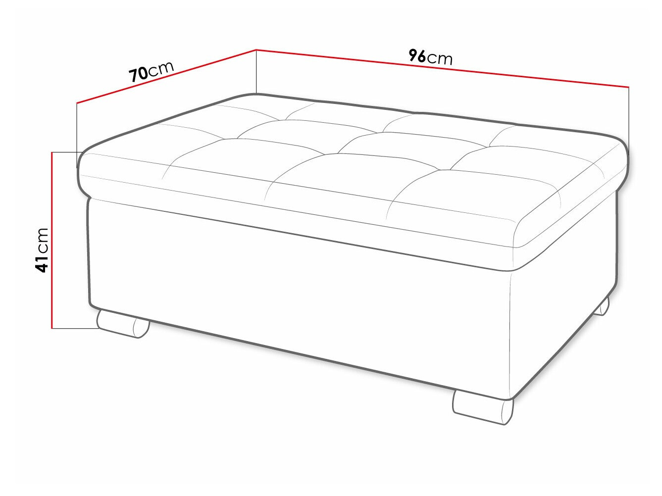 Мягкая скамья Comfivo 118 (Soft 011 + Soul 20)