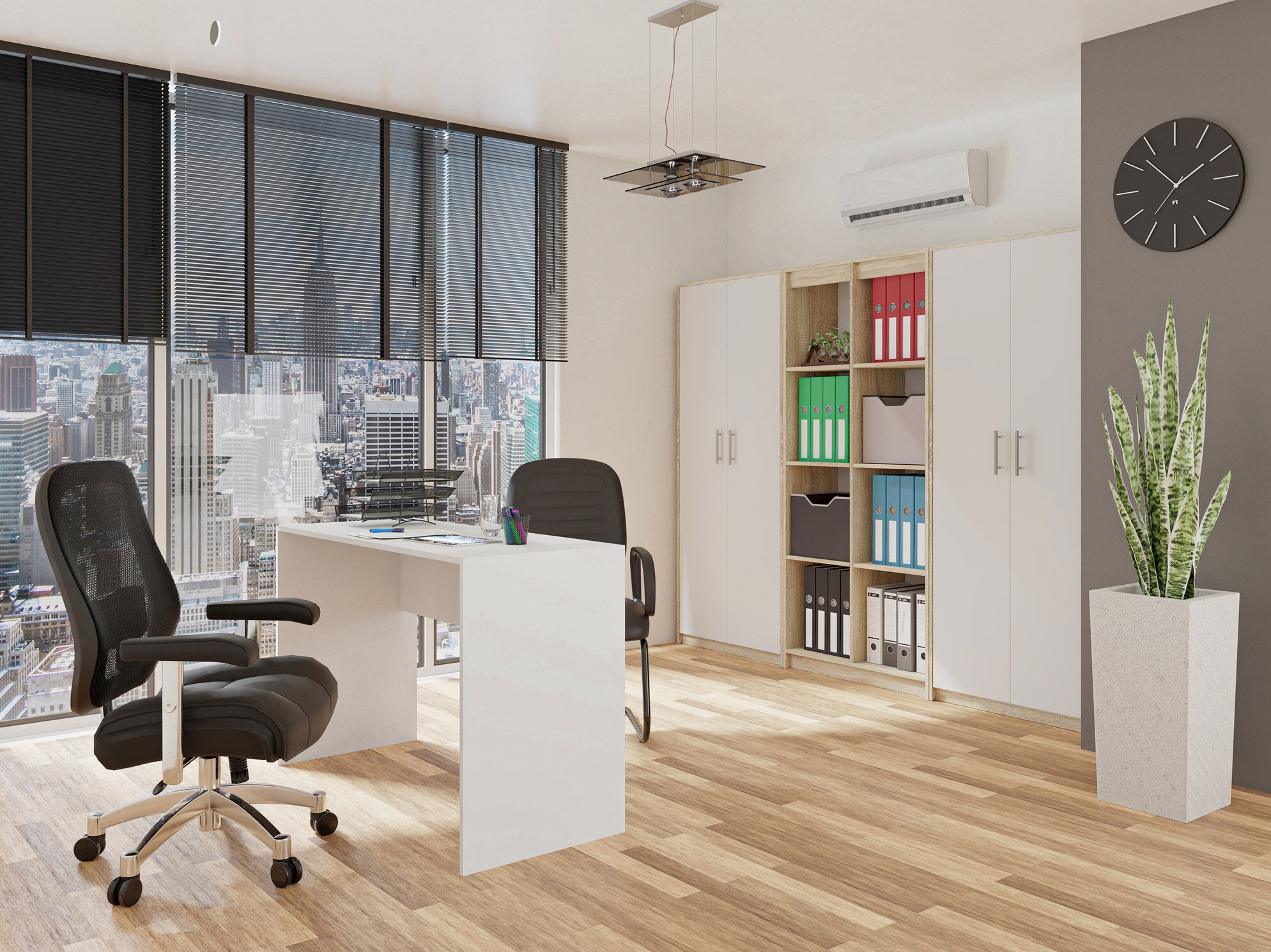 Plaukts Mandeville 196 (Sonomas ozols + Balts)