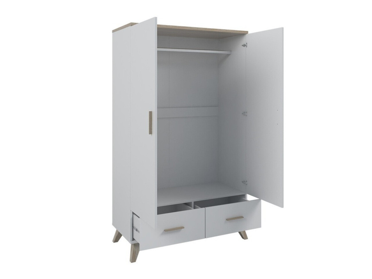 Skapis Larfloi 111 (Balts + Sonomas ozols)