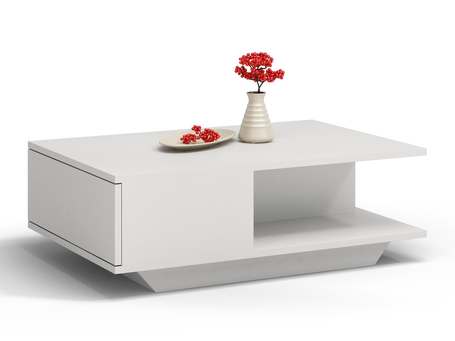 Žurnālu galdiņš Mandeville 205 (Balts)