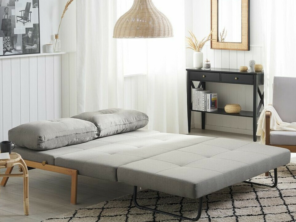 Dīvāns gulta Berwyn 436 (Gaiši pelēks)