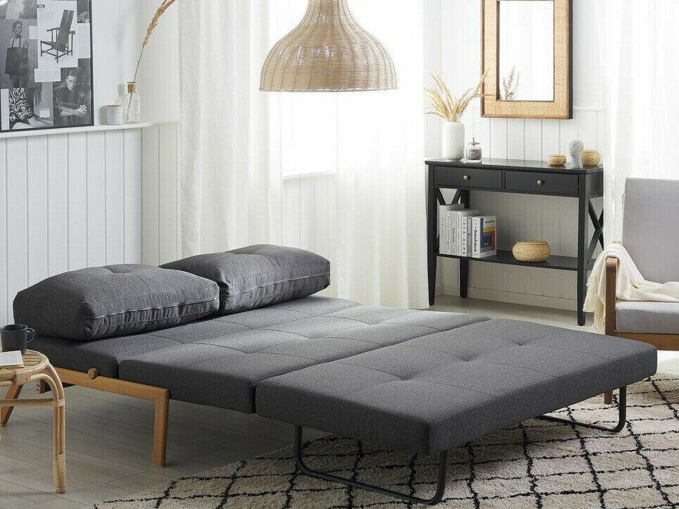 Dīvāns gulta Berwyn 436 (Tumši pelēks)