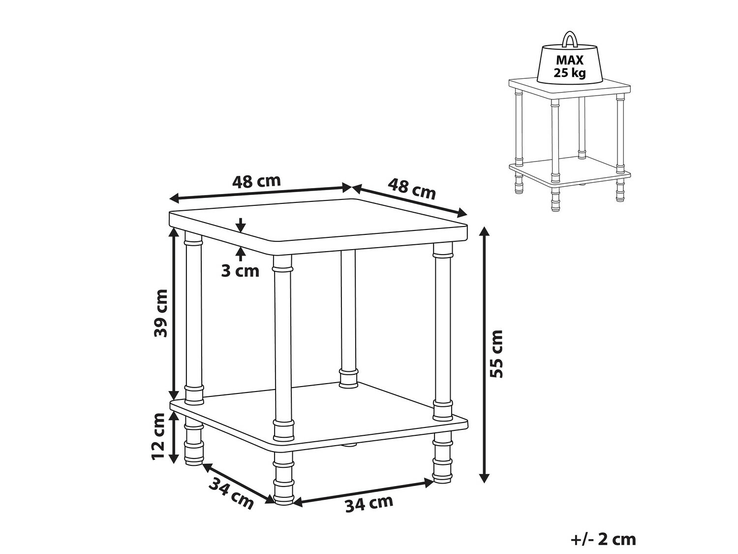 Kafijas galdiņš Berwyn 350