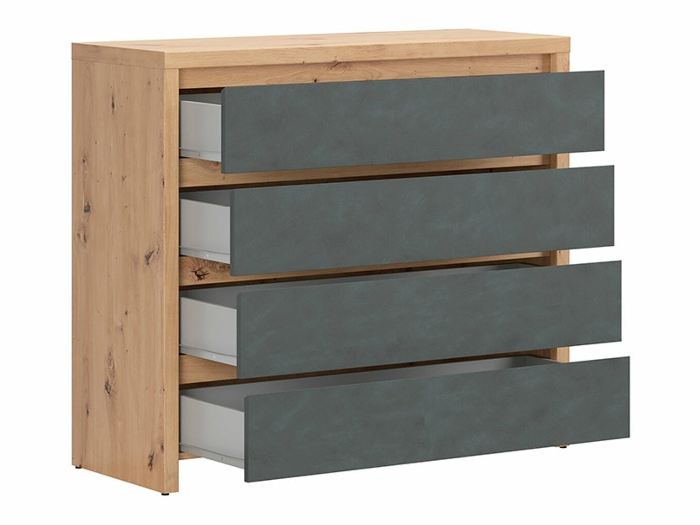 Kumode Nolcire 101 (Artisan ozols + Matera pelēks)