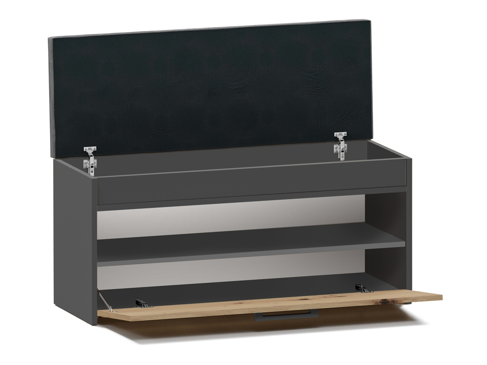 Kurpju kaste Mandeville 216 (Antracīts + Artisan ozols)