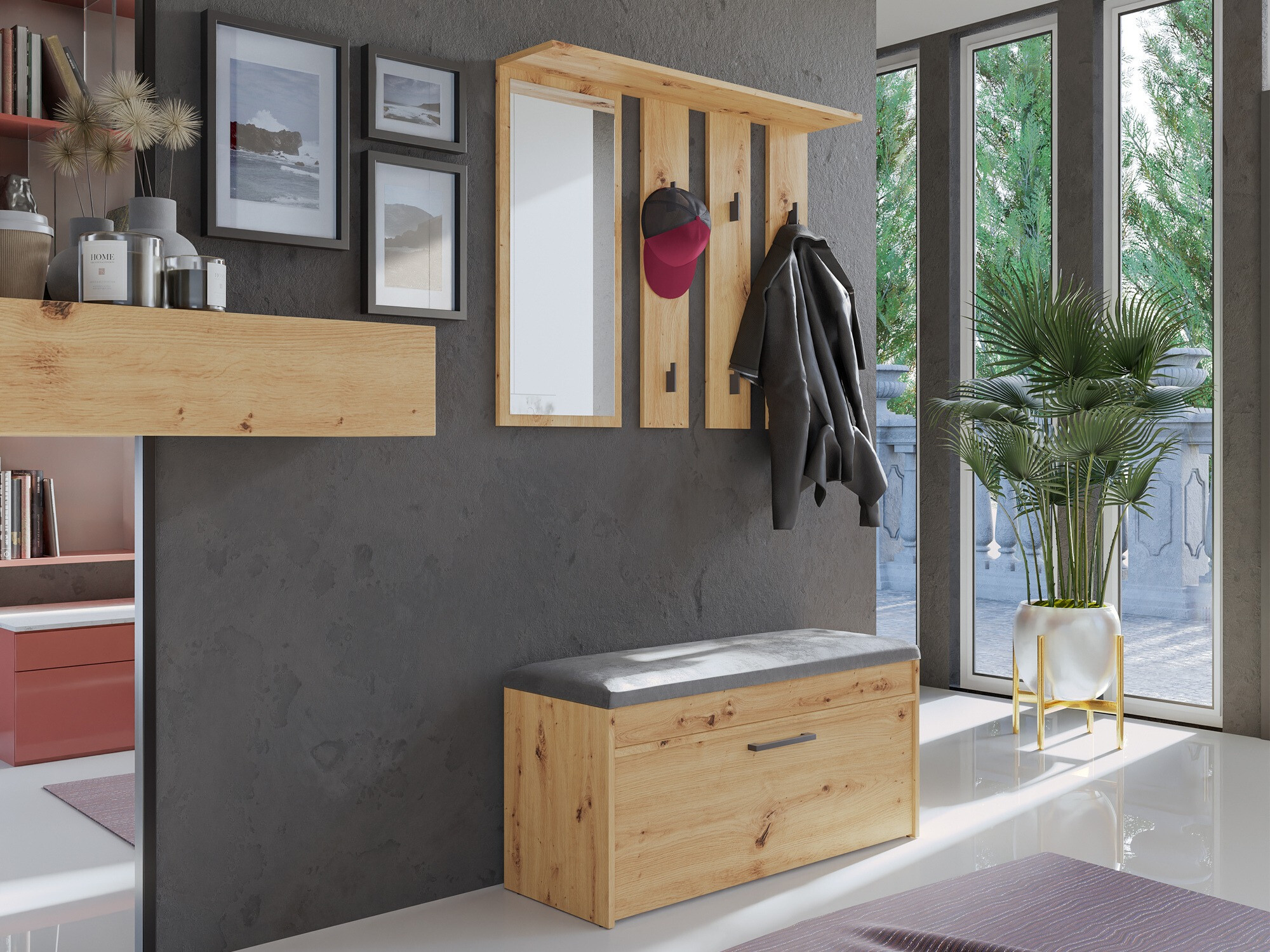 Kurpju kaste Mandeville 216 (Artisan ozols)