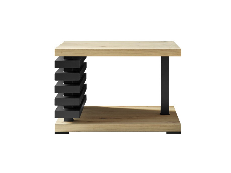 Журнальный столик Goodyear 123 (Artisan дуб + Чёрный)