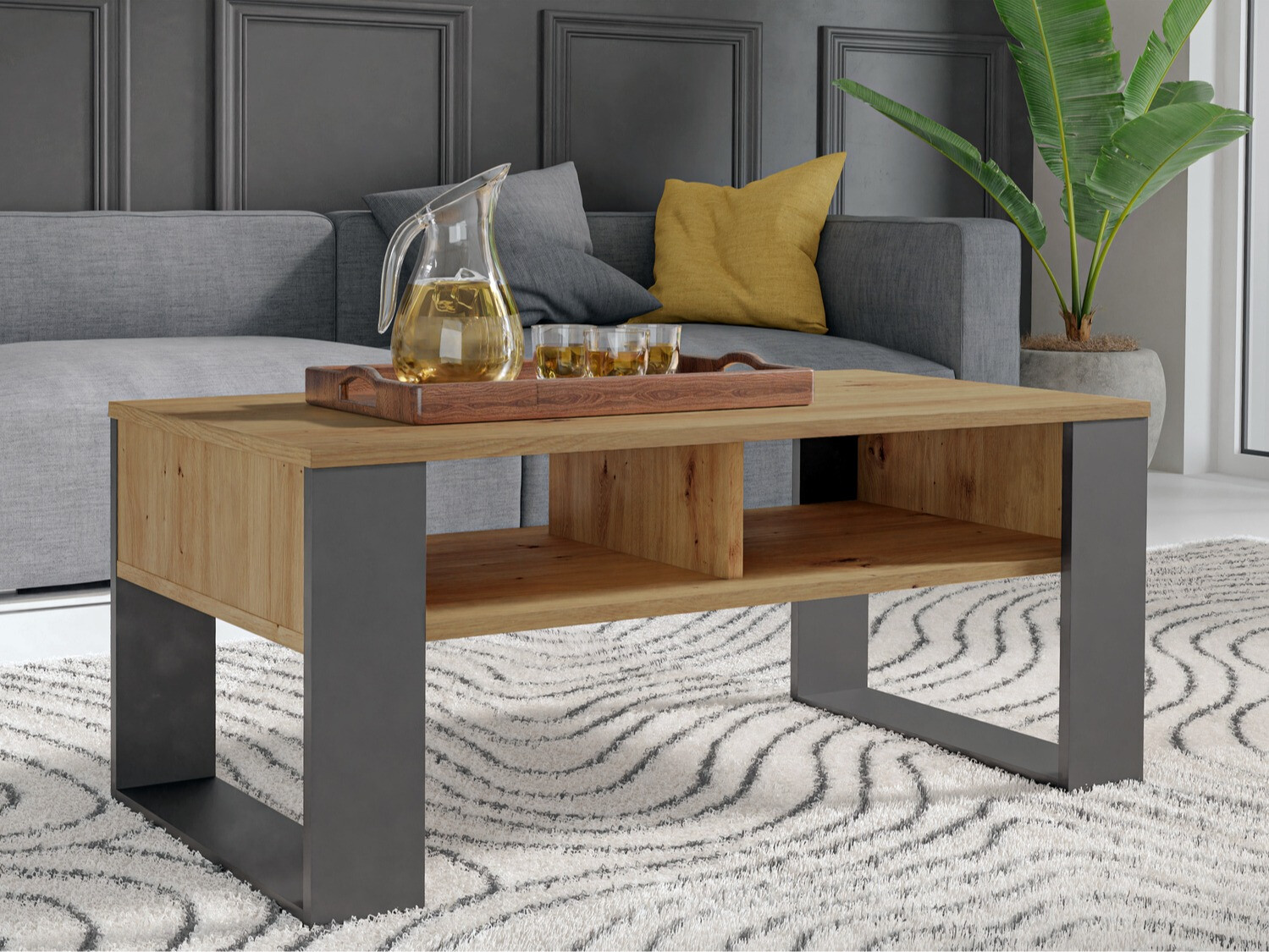 Журнальный столик Mandeville 209 (Artisan дуб + Антрацит)
