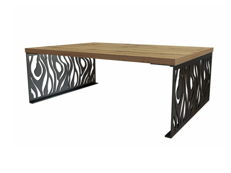 Žurnālu galdiņš Germantown 108 (Ozols + Matēts melns)