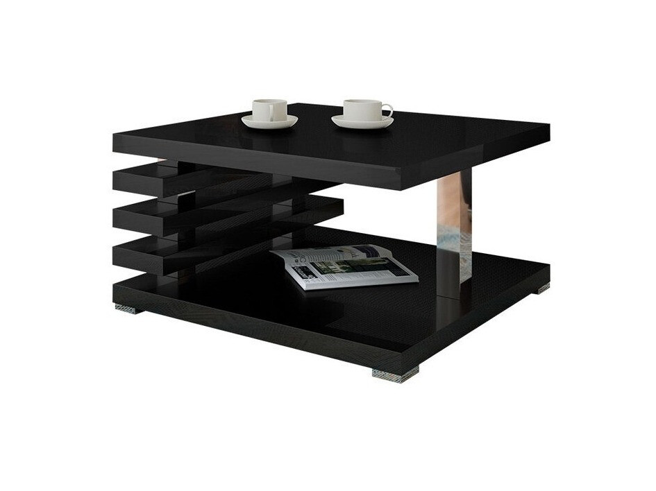 Žurnālu galdiņš Goodyear 122 (Glancēts melns)