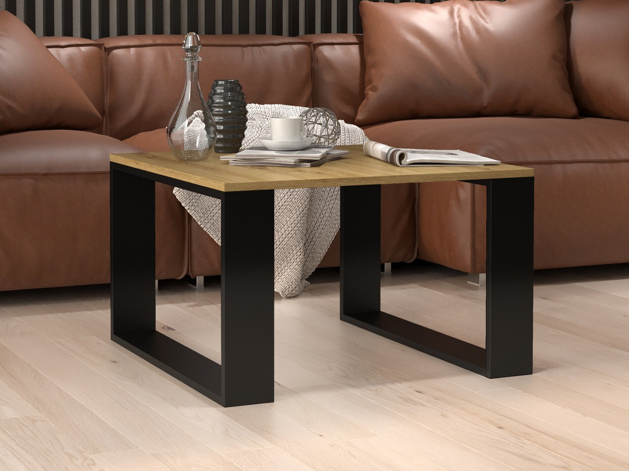 Žurnālu galdiņš Mandeville 215 (Artisan ozols + Melns)