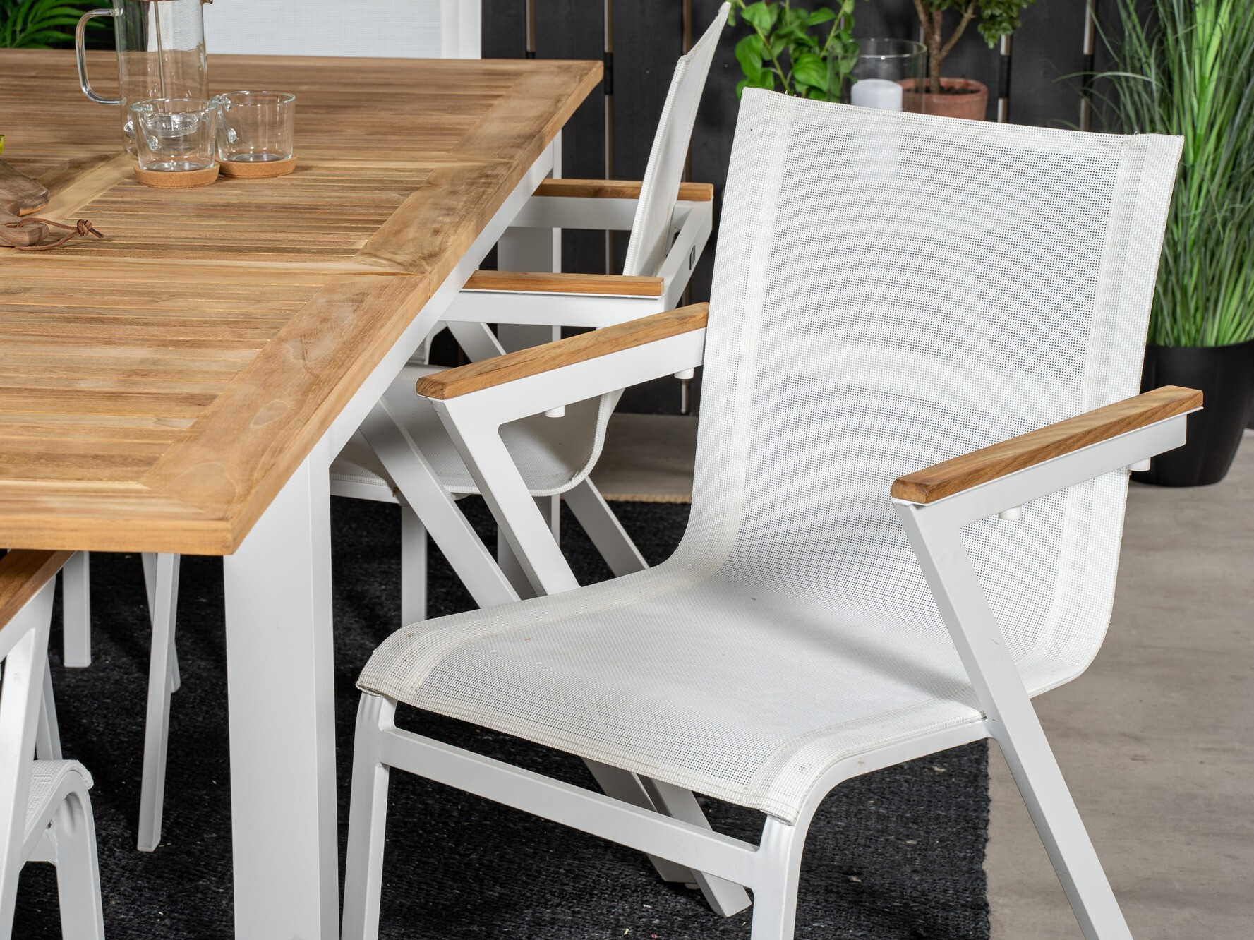 Dārza krēsls Dallas 679 (Balts)