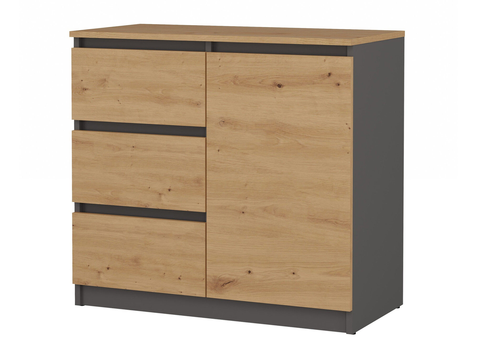 Kомод Elbvelu 110 (Artisan дуб + Антрацит)