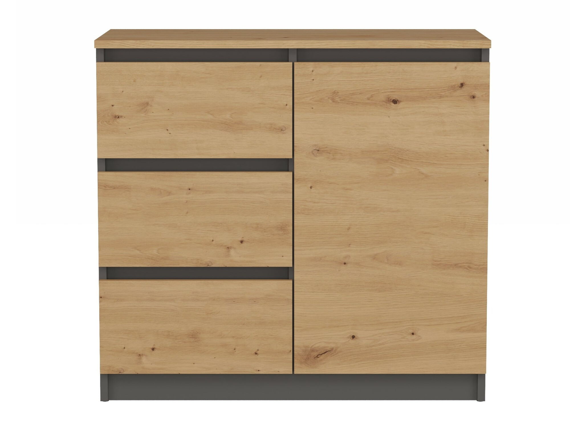 Kомод Elbvelu 110 (Artisan дуб + Антрацит)