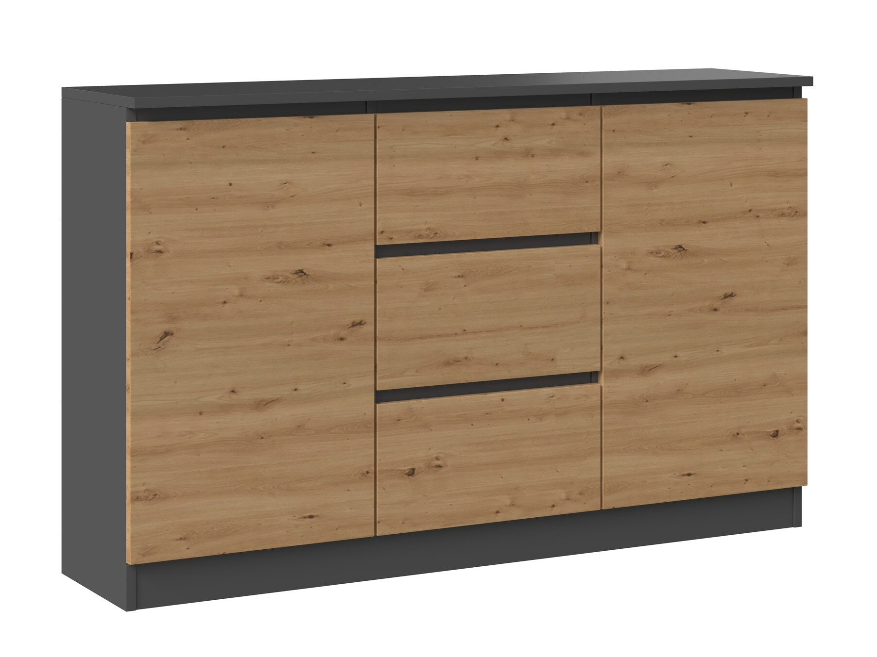 Kомод Elbvelu 112 (Антрацит + Artisan дуб)