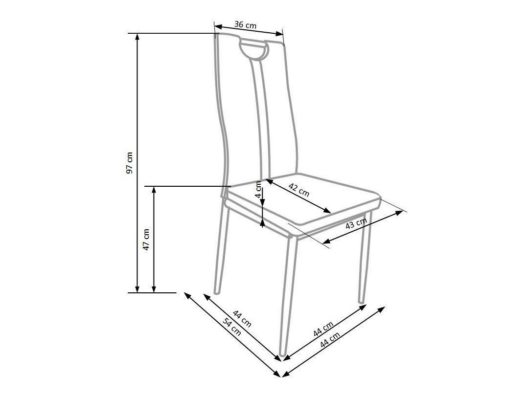 Krēsls Houston 252 (Melns)