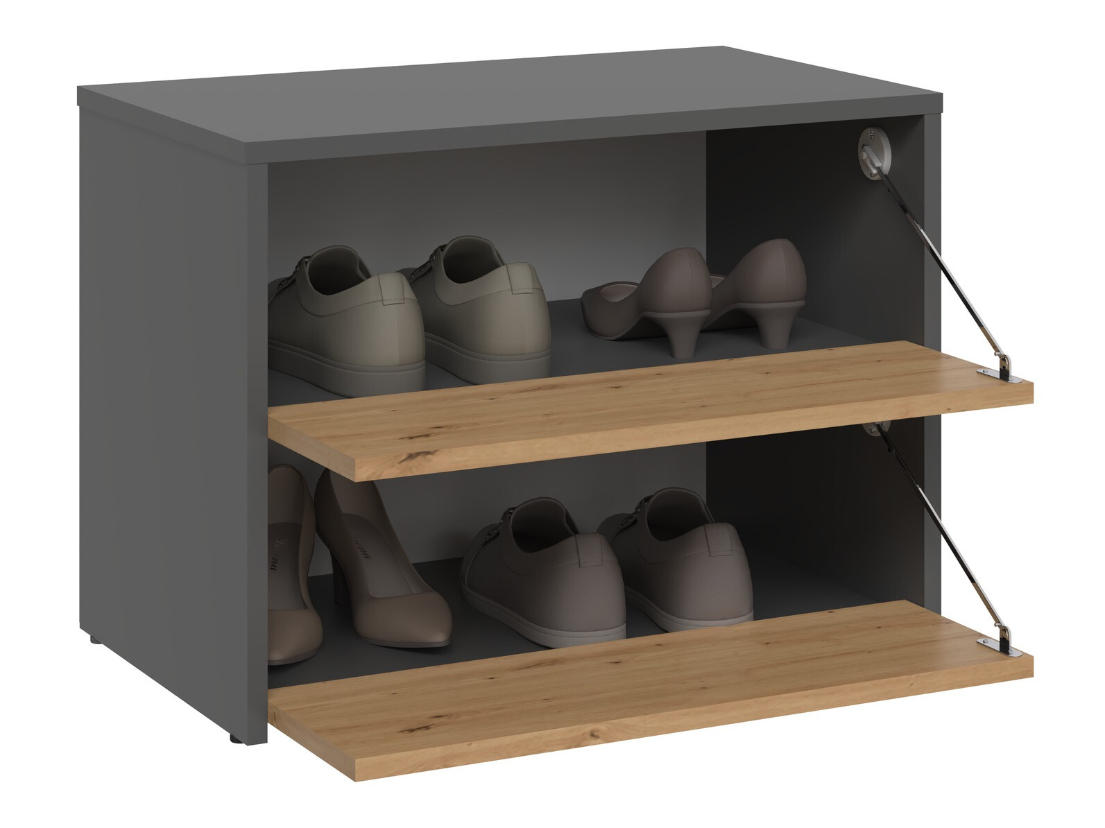 Kurpju kaste Mandeville 222 (Antracīts + Artisan ozols)