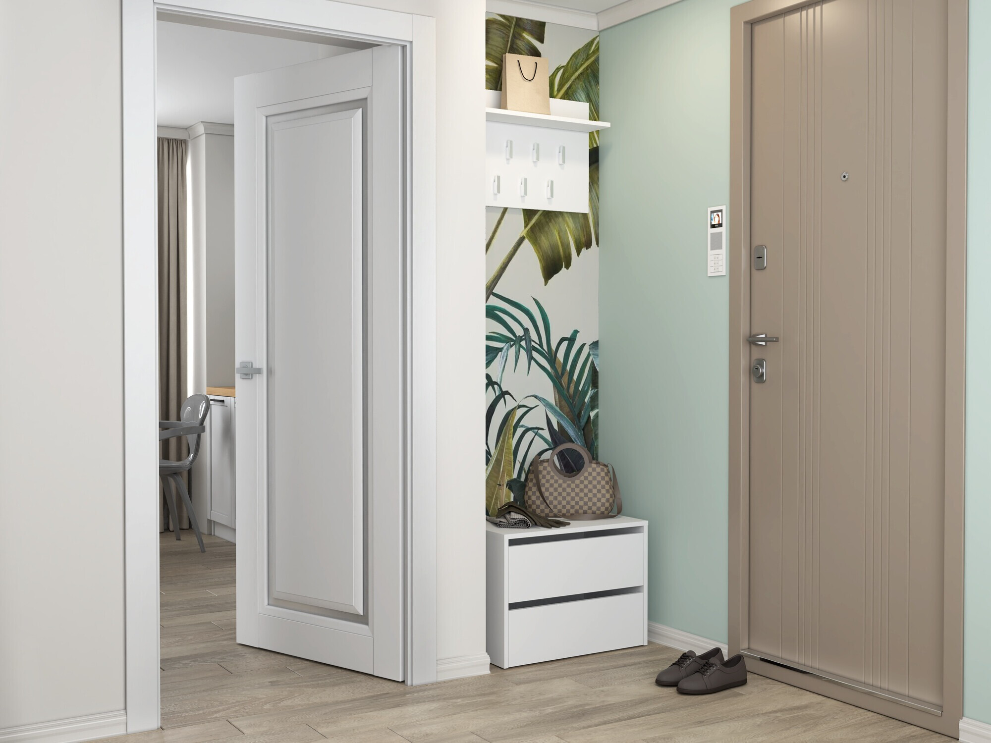 Тумба для обуви Mandeville 222 (Белый)