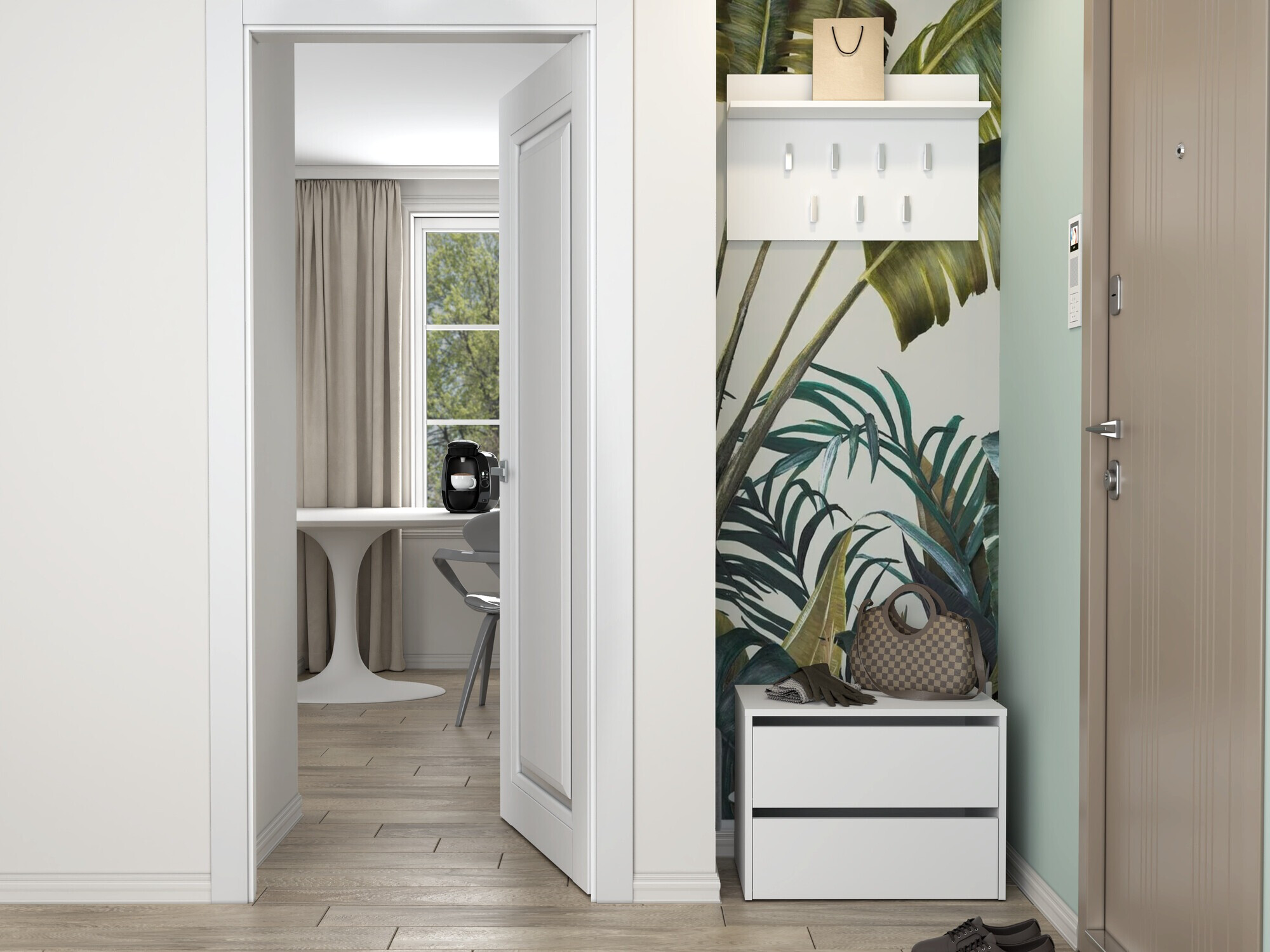 Тумба для обуви Mandeville 222 (Белый)