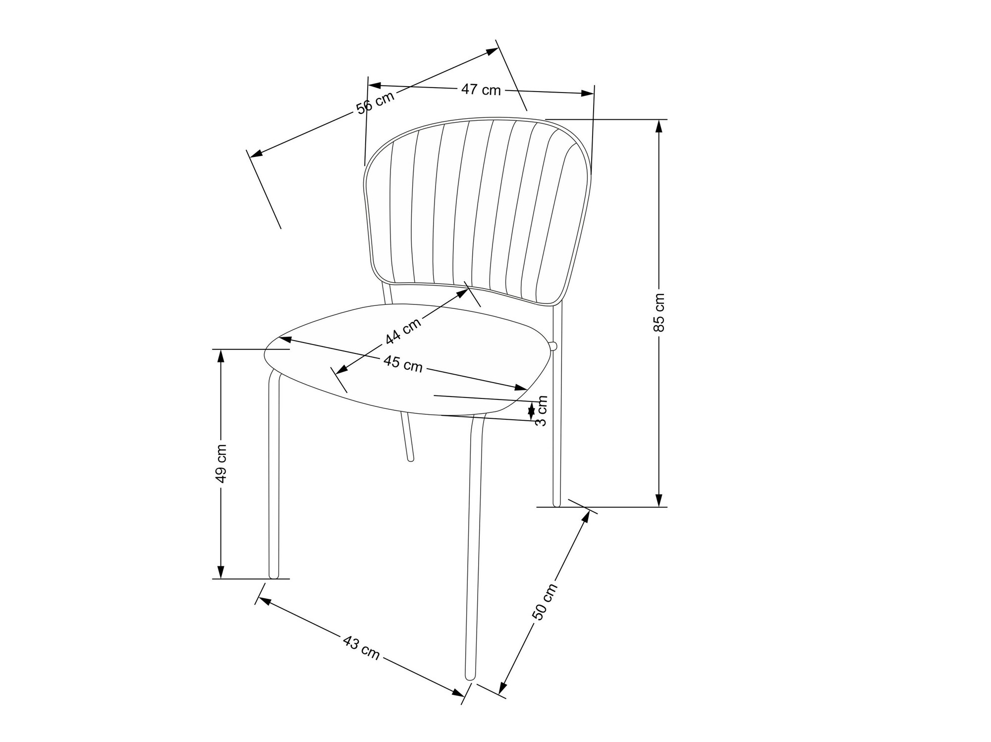Krēsls Houston 1640 (Pelēks)