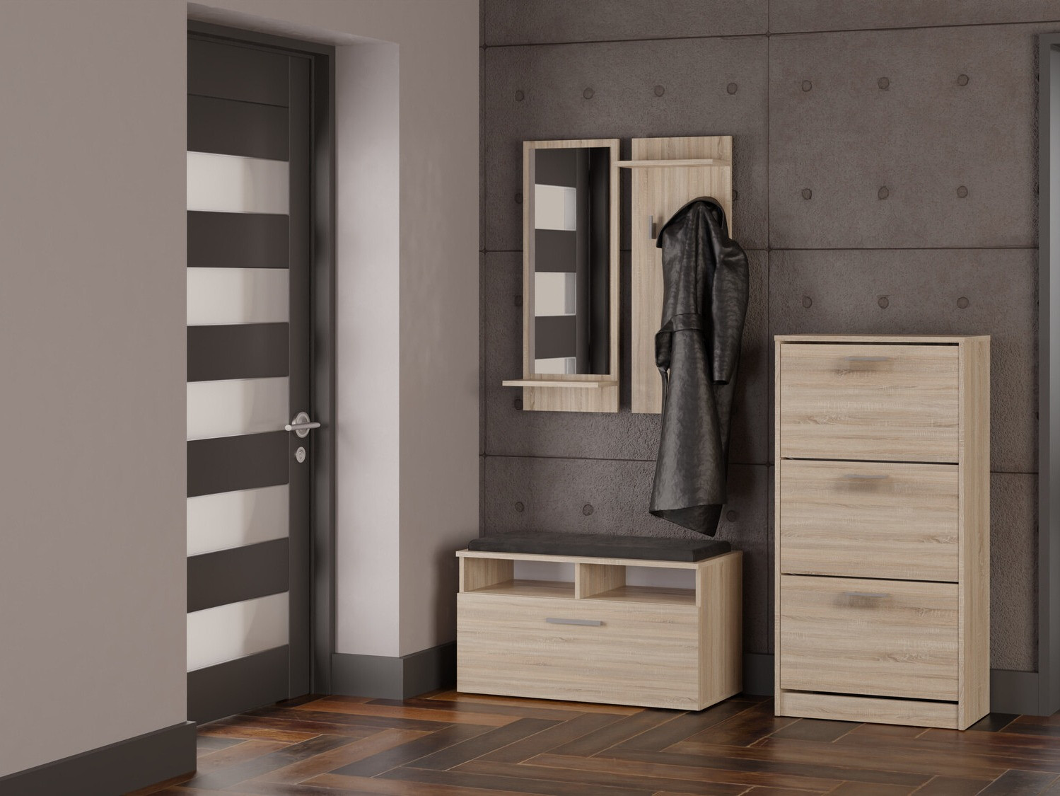 Kurpju kaste Mandeville 224 (Sonomas ozols)