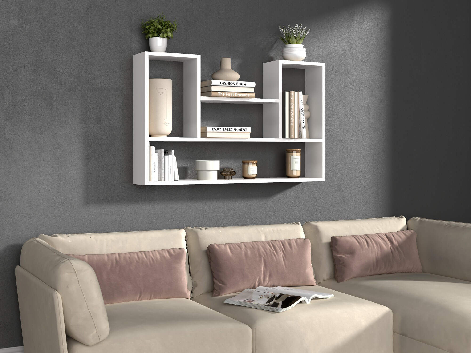 Настенная полка Mandeville 225 (Белый)