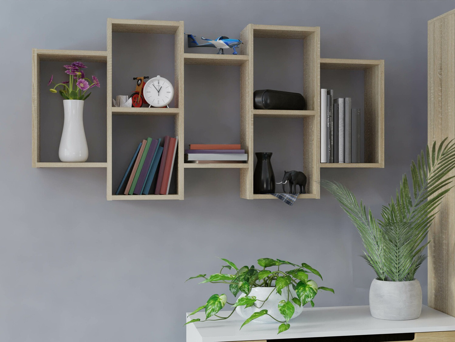 Настенная полка Mandeville 226 (Сонома Дуб)