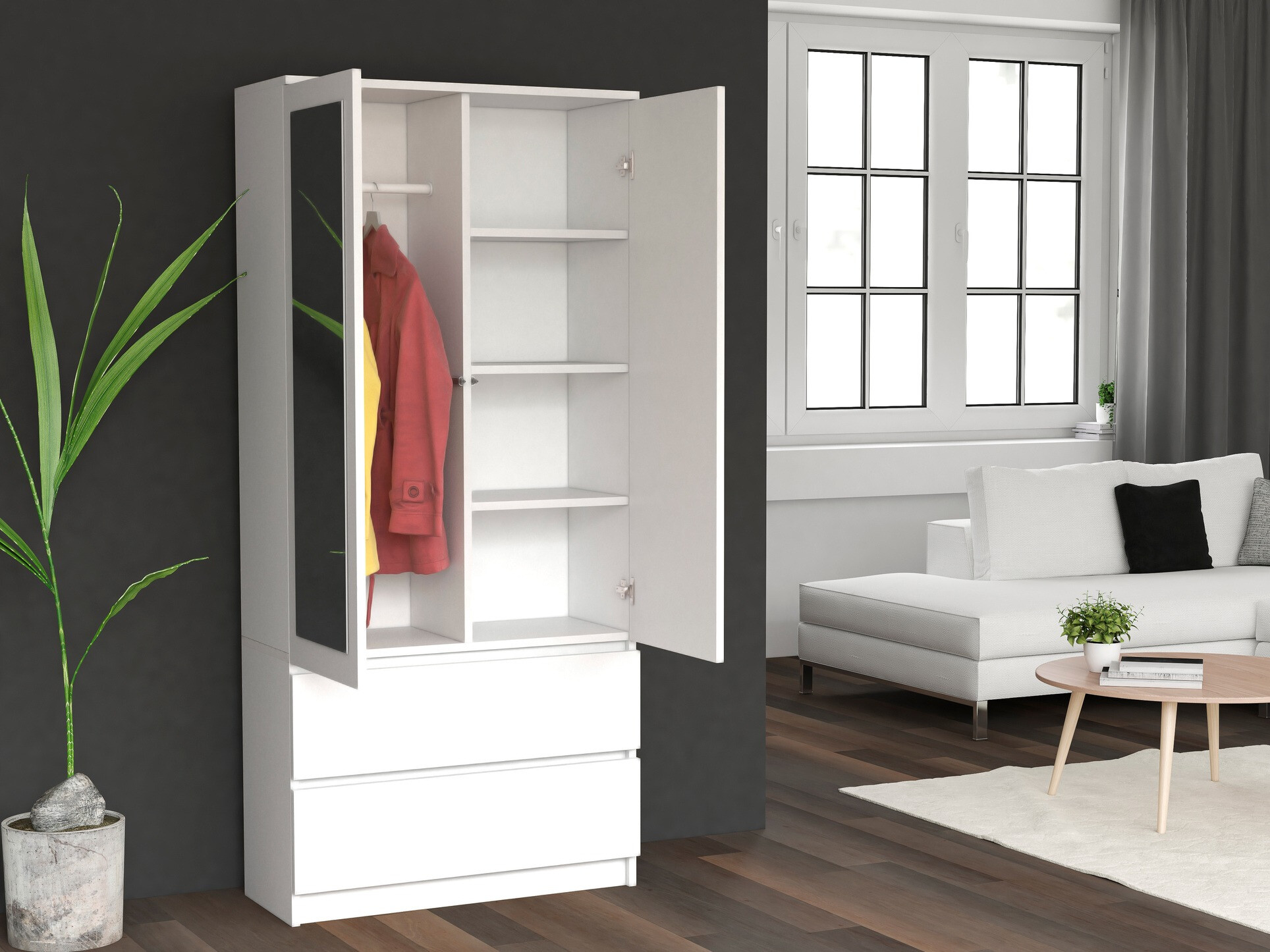 Шкаф Elbvelu 116 (Белый)