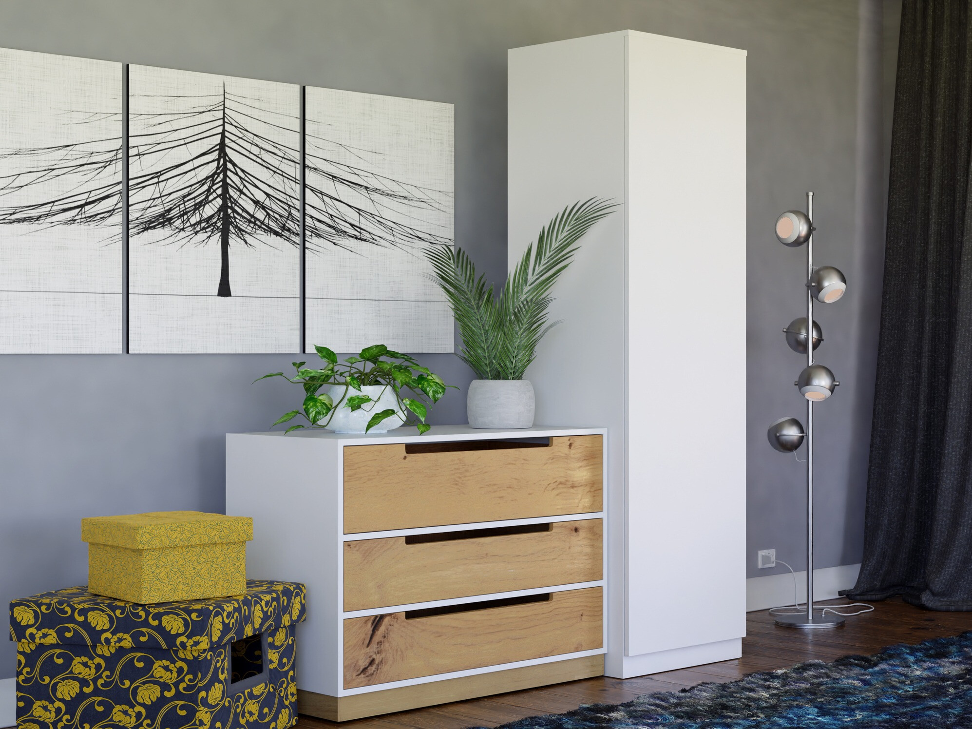 Шкаф Elbvelu 118 (Белый)