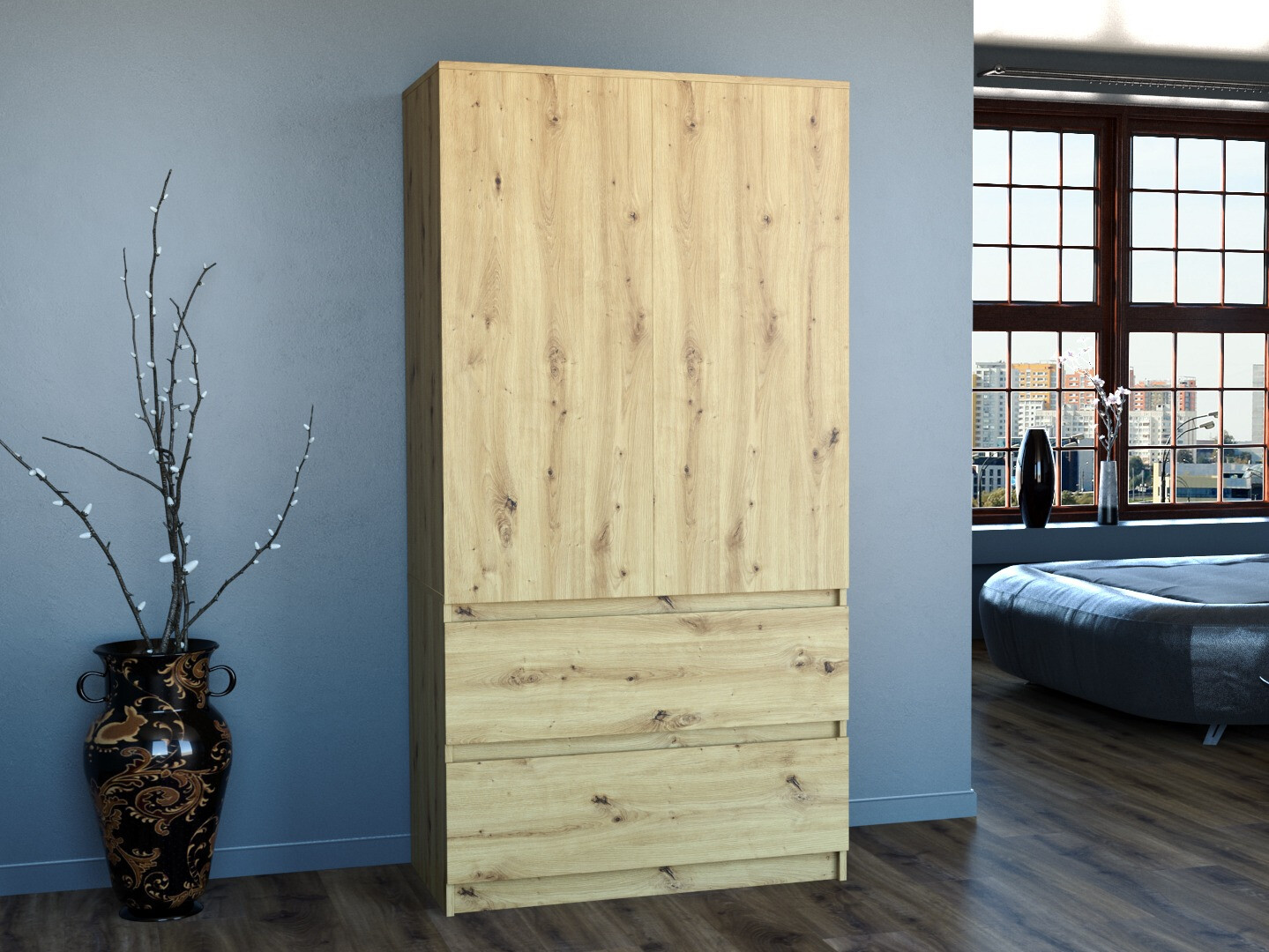 Skapis Elbvelu 116 (Artisan ozols)