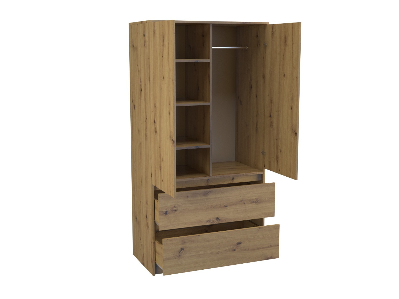 Skapis Elbvelu 116 (Artisan ozols)