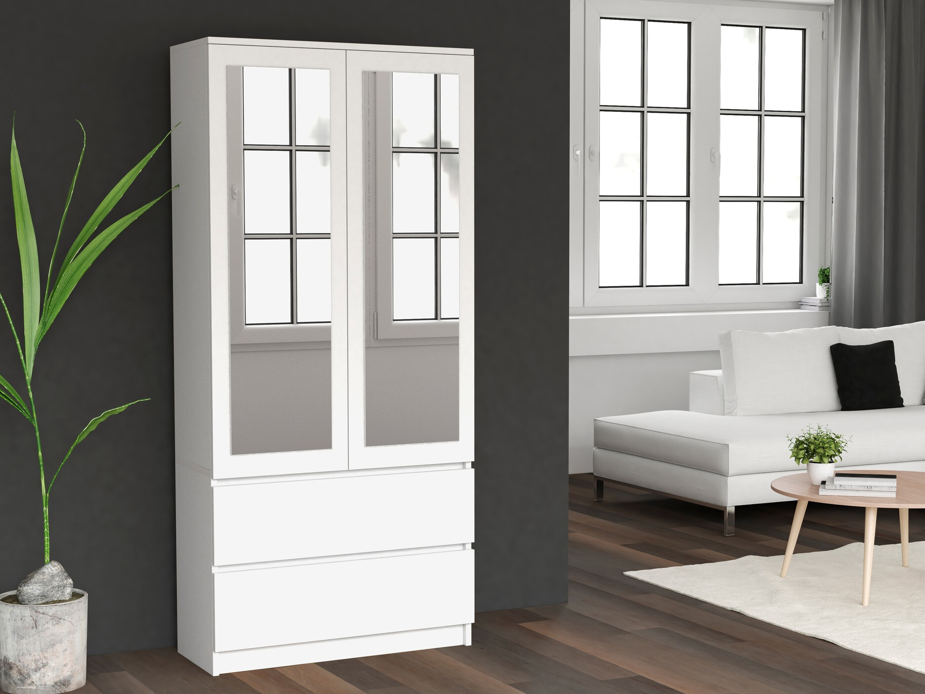 Skapis Elbvelu 116 (Balts)