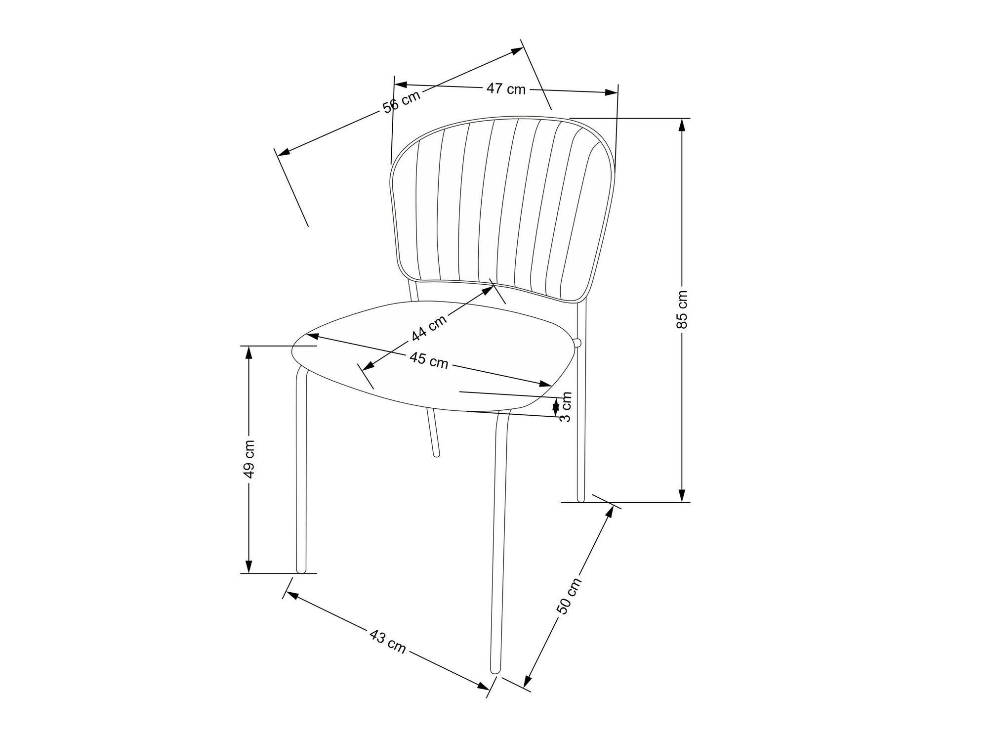 Стул Houston 1640 (Розовый)