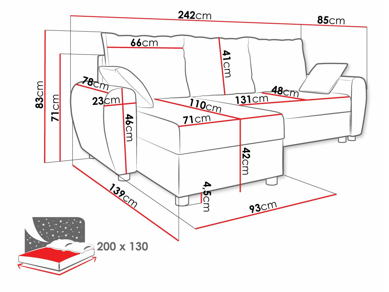 Stūra dīvāns Memphis 123 (Lux 05 + Lux 06)