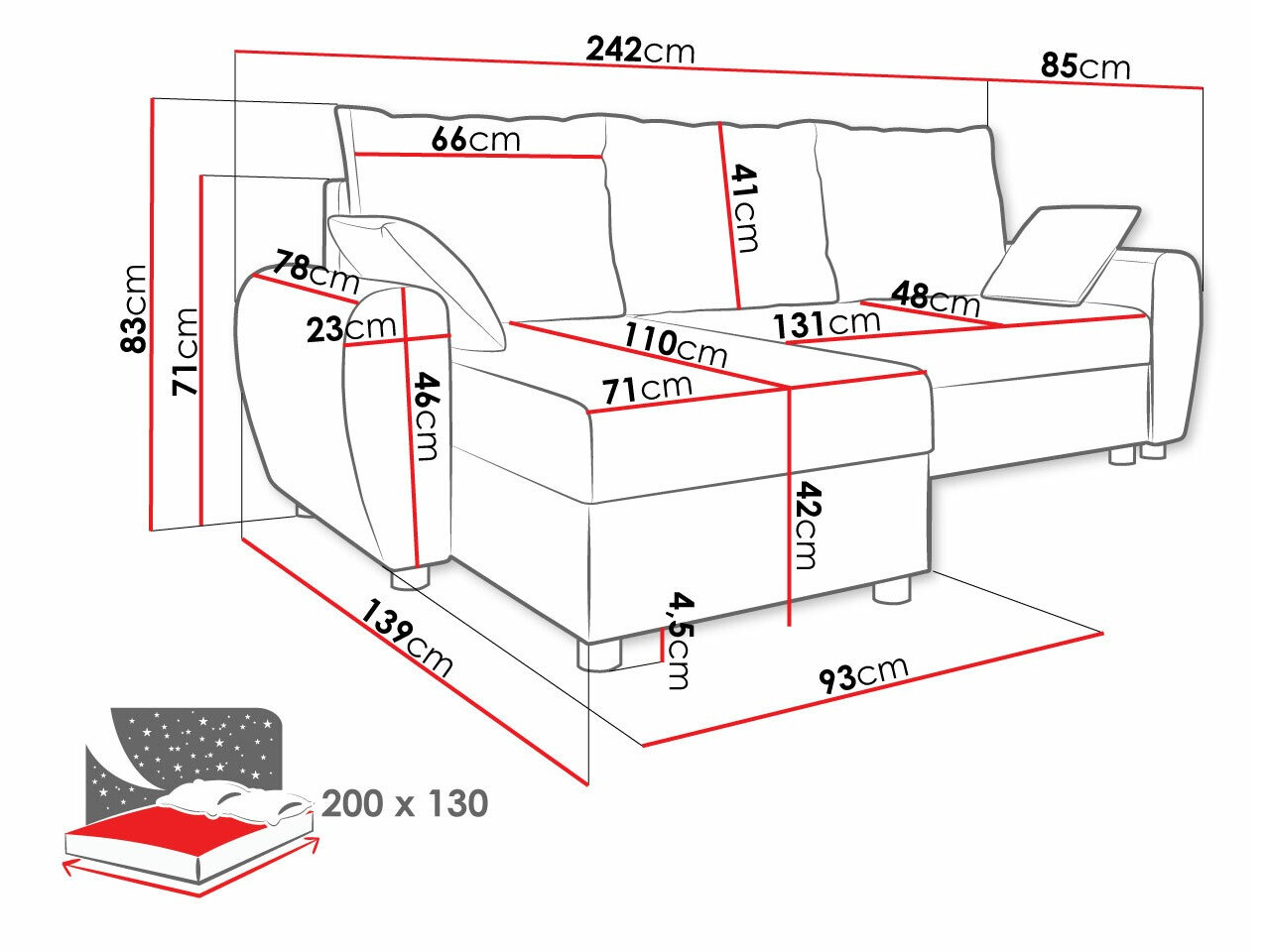 Stūra dīvāns Memphis 123 (Lux 06 + Lux 05)