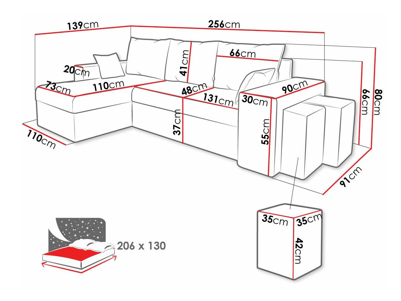Stūra dīvāns Memphis 124 (Mikrofaza 09 + Mikrofaza 10)