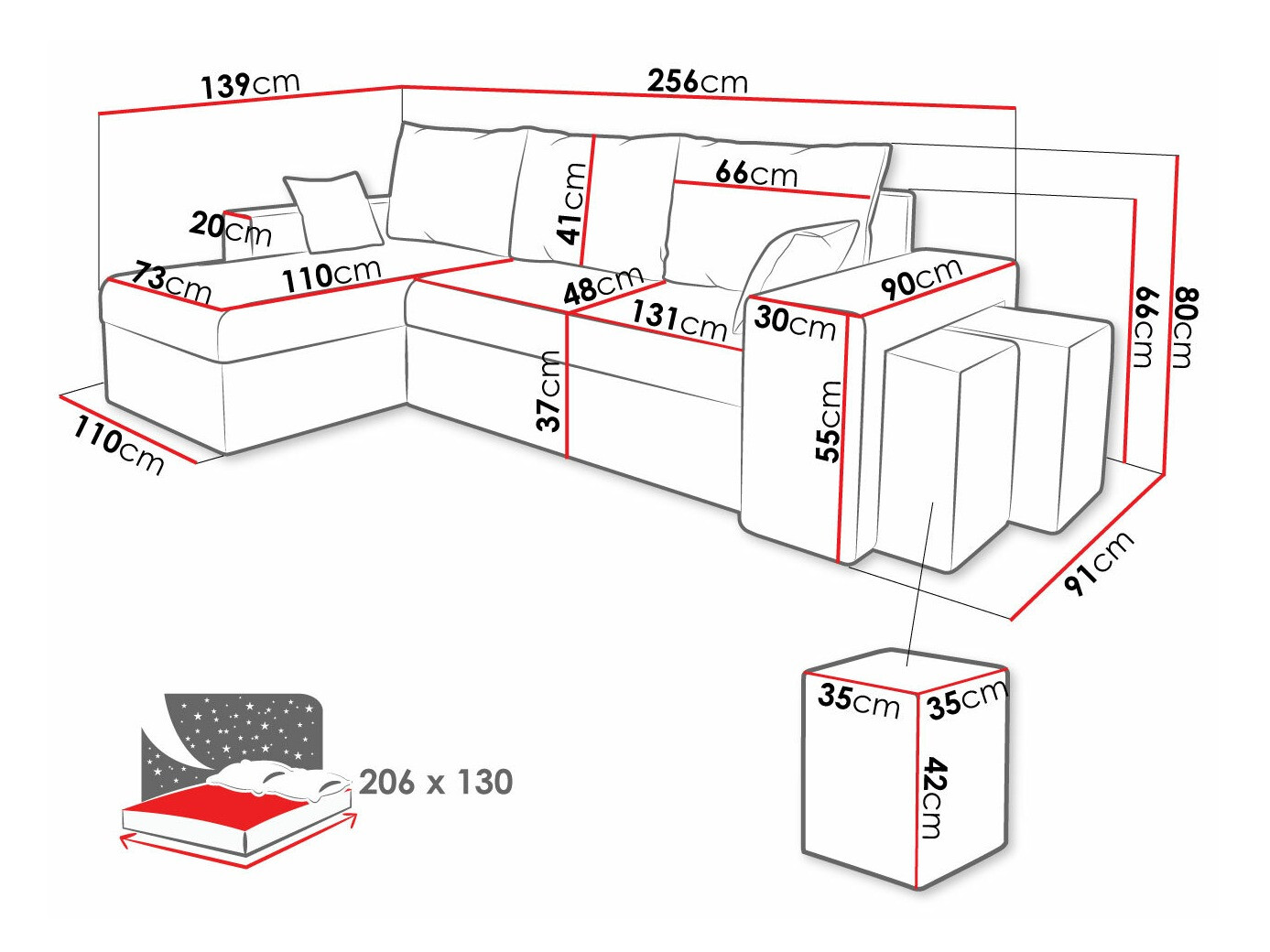 Stūra dīvāns Memphis 129 (Paros 06)