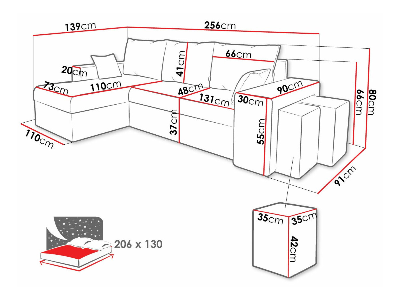 Stūra dīvāns Memphis 138 (Poso 01)