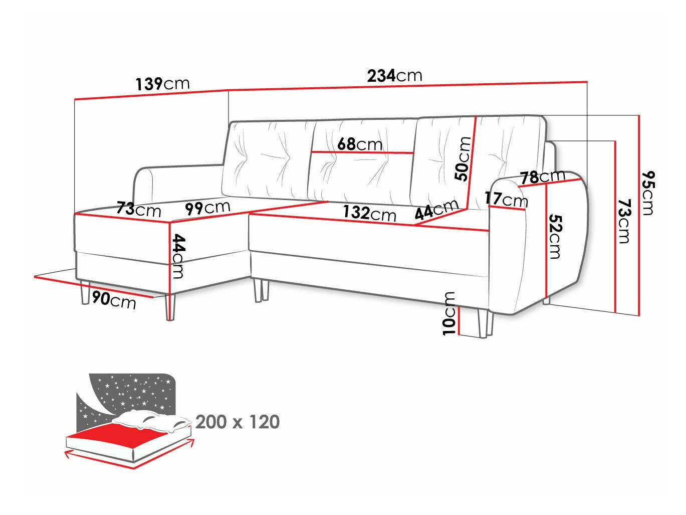 Угловой диван Memphis 109 (Itaka 10)
