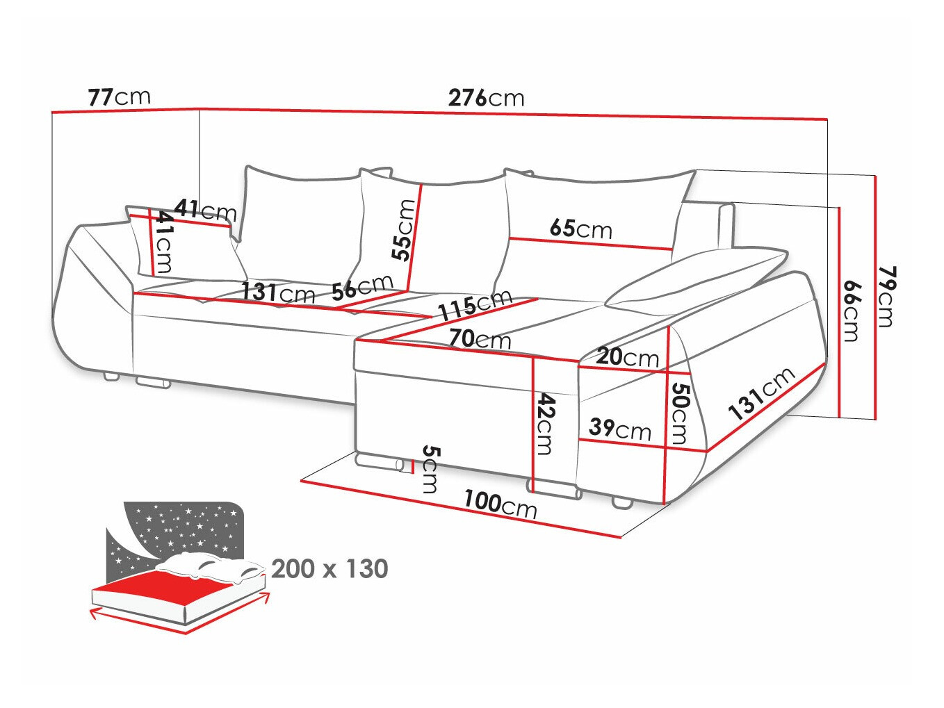 Угловой диван Memphis 111 (Tornado 15 + Tornado 34)